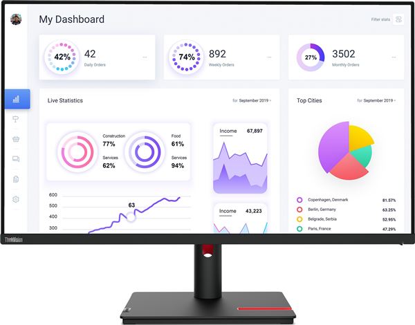 LENOVO MONITOR THINKVISION T32p-30 80 cm (31.5'') 3840x2160 4K HDMI DP USB-C