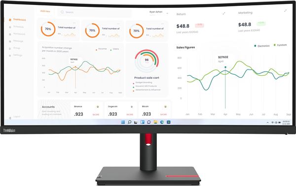 LENOVO MONITOR THINKVISION T34w-30 86.4 cm (34'') 3440x1440 UWQHD HDMI DP USB-C