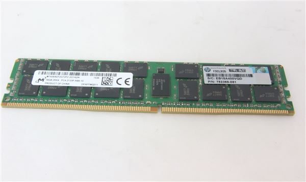 HPE MEM 16GB 2Rx4 DDR4-2133MHz RDIMM PC4-17000 ECC CL15 1.2V