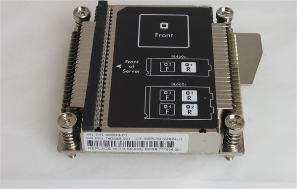 HPE HEATSINK ASSEMBLY CPU 2 FRONT USE FOR BL460C G9