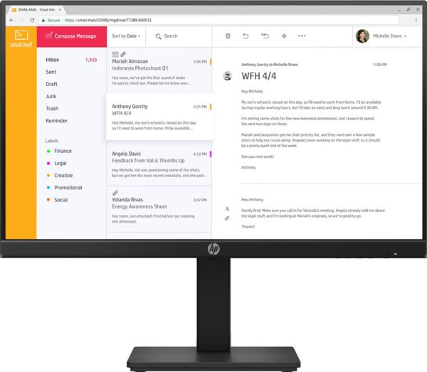 HP 24'' LED MONITOR P24h G4