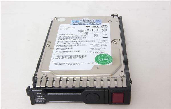 HPE HDD 300GB 15K 6G SFF SAS