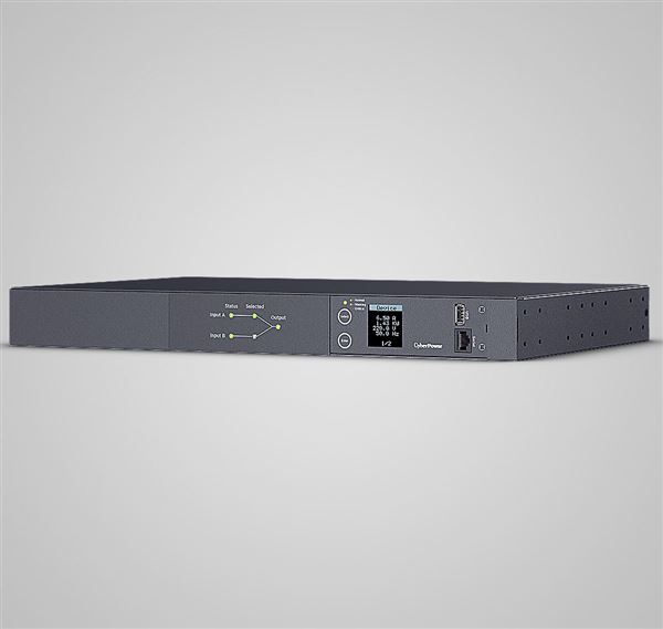 CYBERPOWER METERED ATS PDU AC 200-240V 12-WAYS 1U