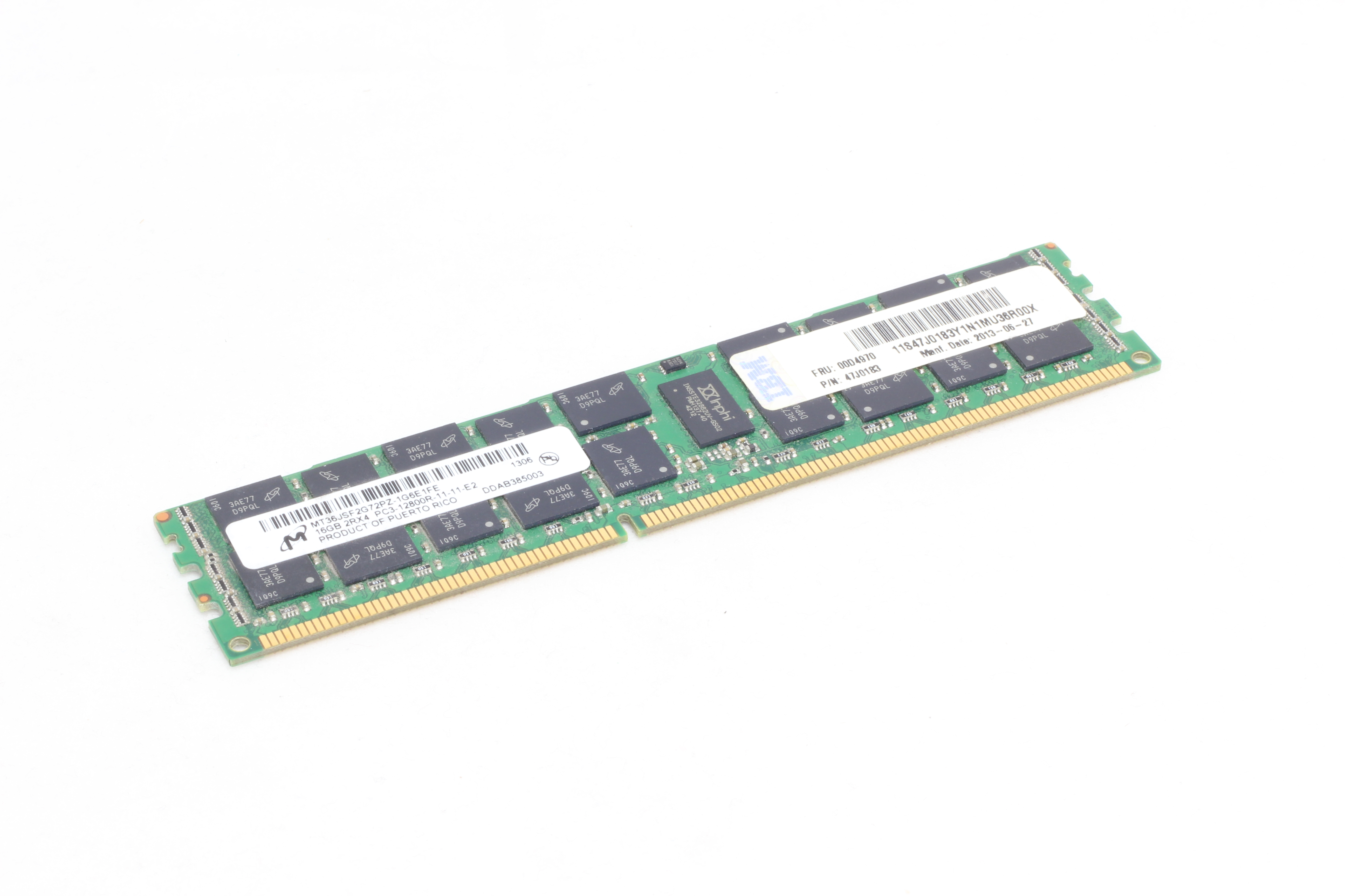 DDR3 16GB PC3-12800 CL11 IBM ECC