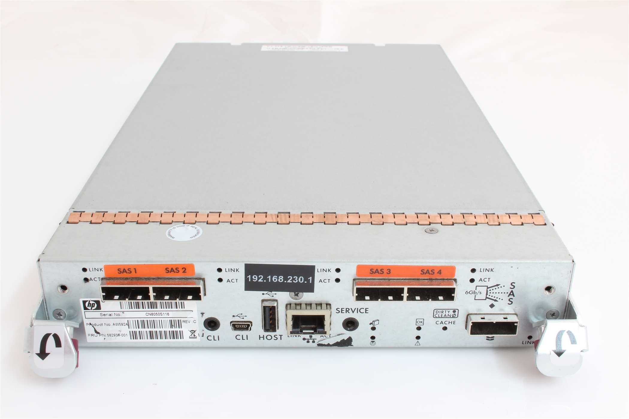 HPE STORAGEWORKS SAS CONTROLLER FOR MSA P2000 G3 | macleshop