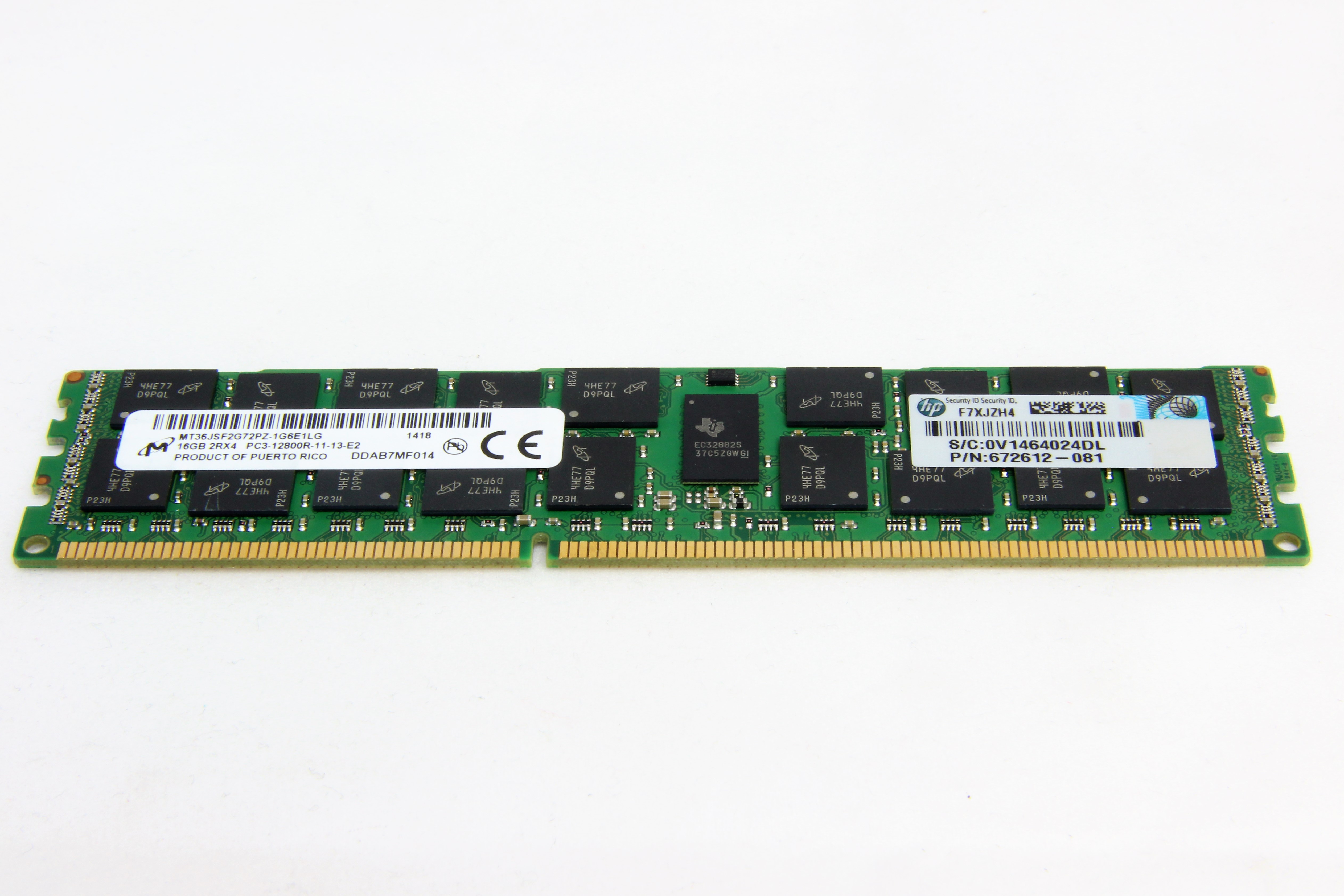 HP ENTERPRISE 16GB 2RX4 PC3-12800R-11 Kit