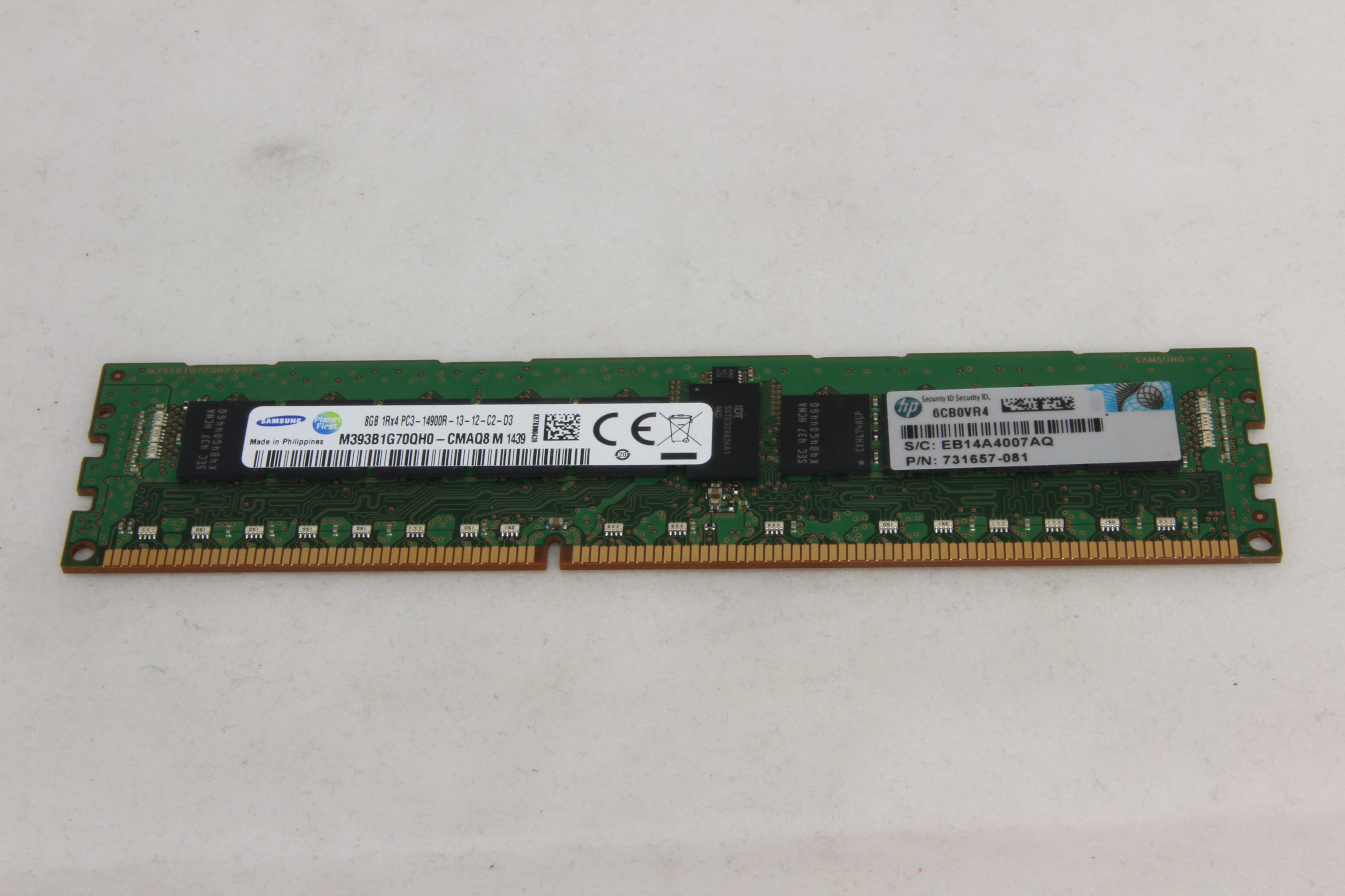 HP ENTERPRISE HP 8GB 1RX4 PC3-14900R-13 Memory Kit