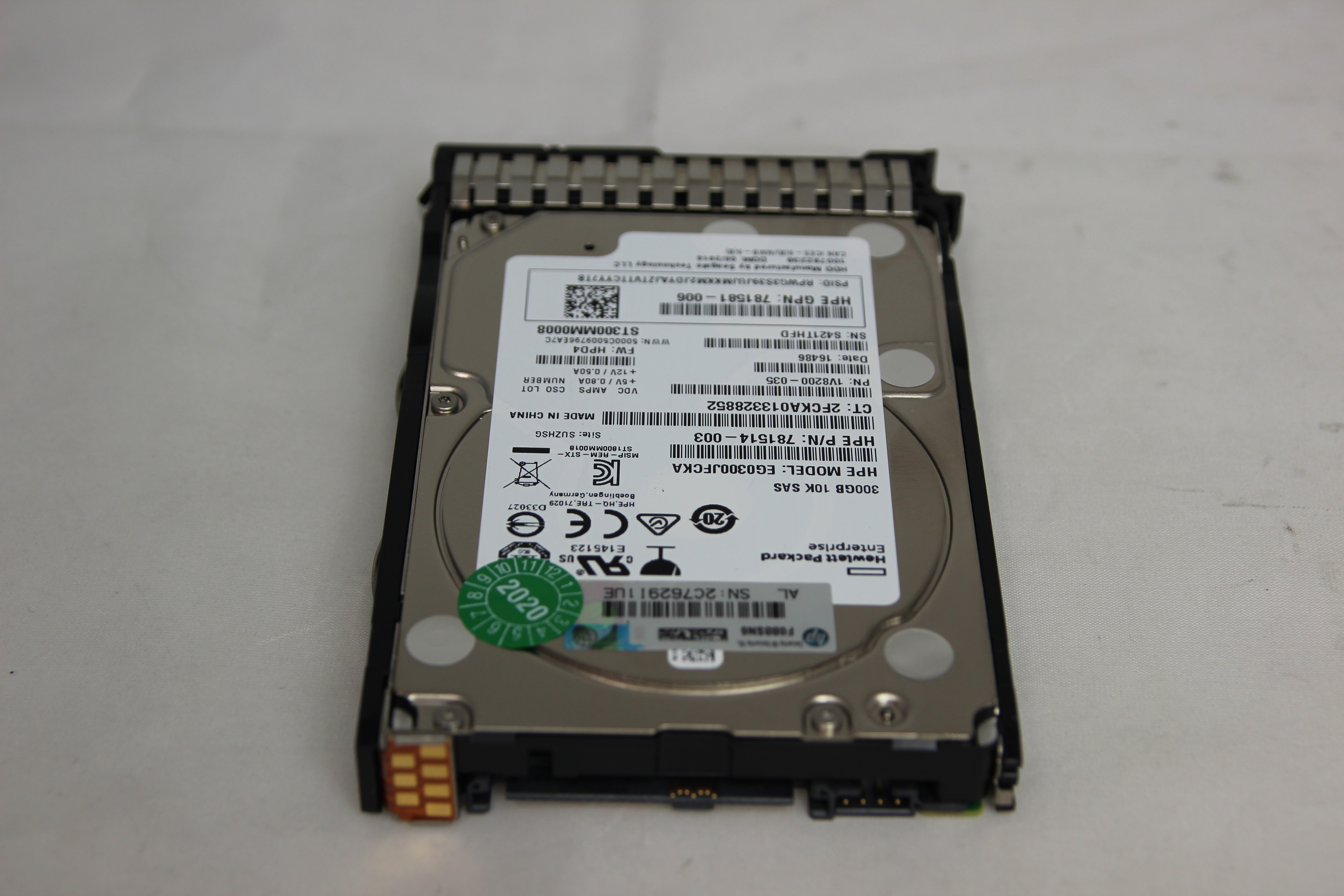 HP ENTERPRISE 300GB 12G SAS 10K 2.5in SC