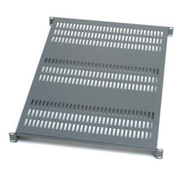 GRAFENTHAL SHELF 19'' D600 FIXED MAX. 60KG BLACK, 440MM TIEF