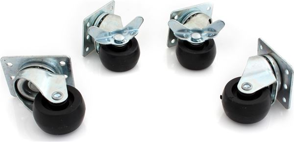 GRAFENTHAL RACK CASTER SET, 4 ROLLEN FOR NR AND SR