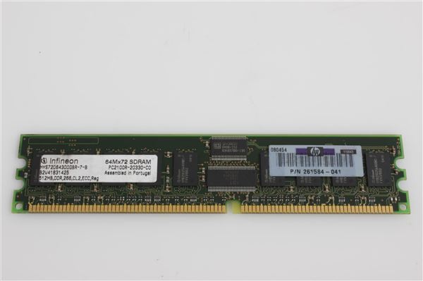 HPE MEM 512MB ADVANCED ECC PC2100 DDR SDRAM DIMM (SPARE: 300700-001)