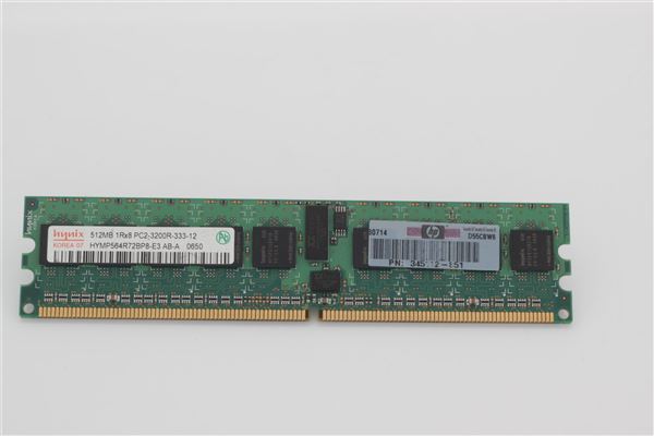 HPE MEM 512MB PC3200 ECC DDR2 RAM