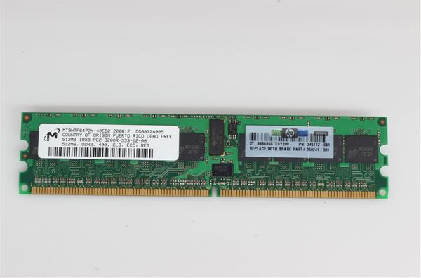 HPE MEM 512MB PC2-3200R CL3