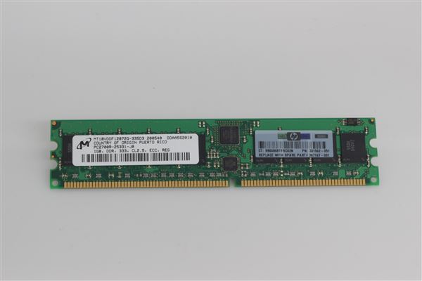 HPE MEM 1GB 333MHz PC2700 REG. DDR SDRAM FOR PL DL360G4, ML350G4, ML110G2