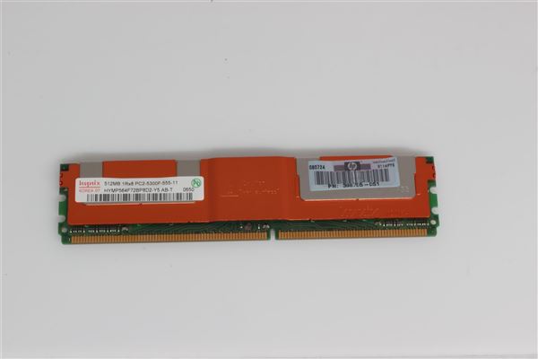 HPE MEM 512MB PC5300 667MHz DDR2 CL5 ECC SDRAM