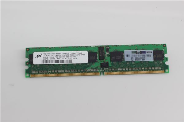 HPE MEM 512MB DDR ADVANCED PC3200 DDR2 FOR PL ML350 G4p (359241-001)