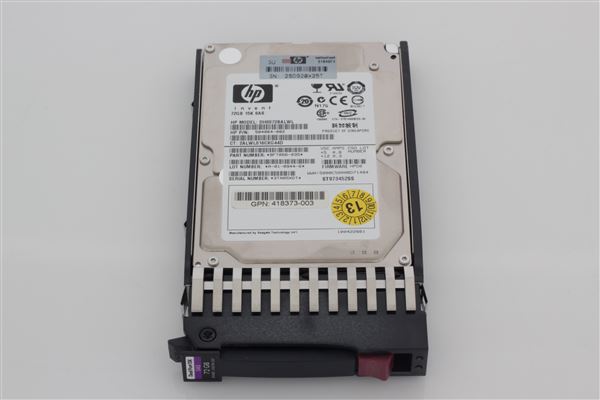 HPE HDD 72GB SAS SFF 15K DP 2.5'' HOTPLUG (SPARE: 418398-001)