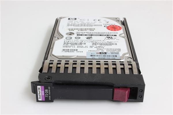 HPE HDD 72GB SAS SFF 15K DP 2.5'' HOTPLUG (OPTION: 418371-B21)