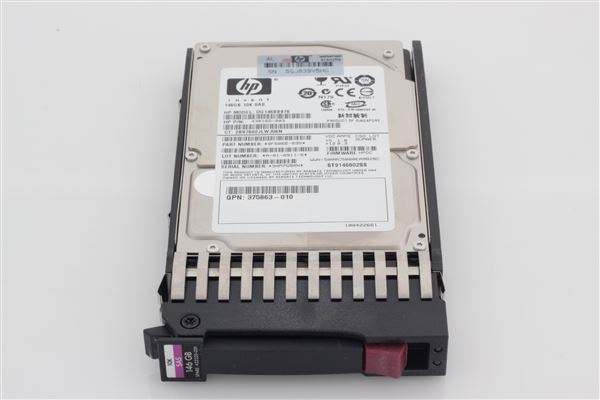HPE HDD 146GB SAS 2.5'' 10K HOT PLUG (SPARE: 432320-001)