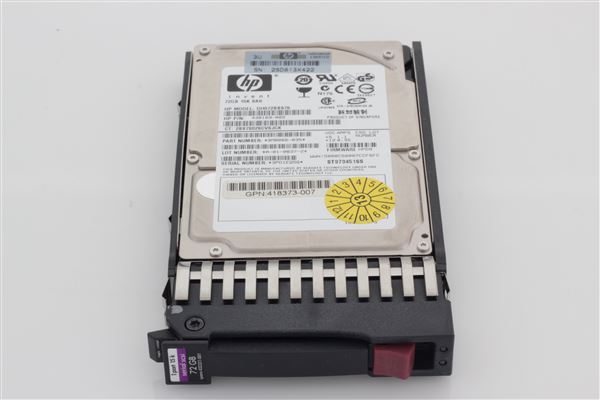 HPE HDD 72GB SAS 2.5'' SFF 15K HOT-PLUG