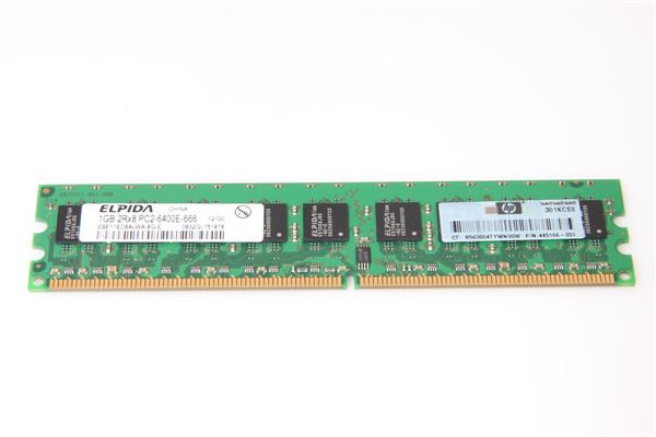 HPE MEM 1GB UBD PC2-6400 UNBUFFERED ECC DDR-2-800