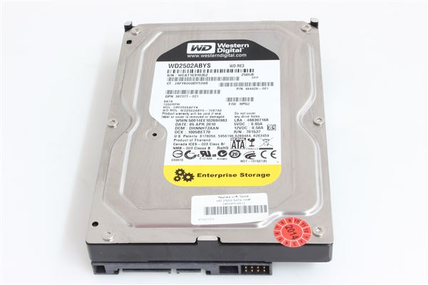 HPE HDD 250GB SATA 7.2K NHS 3GB/s 3.5''