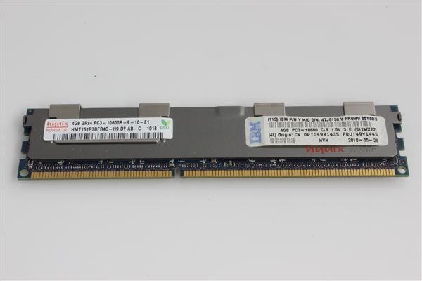 IBM MEM 4GB 2Rx4 PC3-10600 CL9 ECC DDR3 1333MHz LP RDIMM