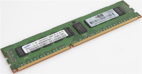HPE MEM 2GB PC3-10600 ECC CL9 DDR3 SDRAM