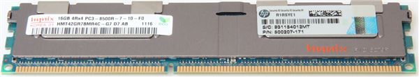 HPE MEM 16GB 4Rx4 DDR3-1066MHz RDIMM PC3-8500 ECC CL7 1.5V