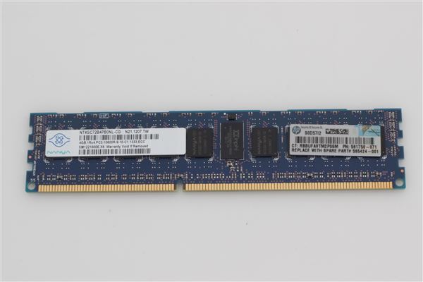 HPE MEM 4GB PC3-10600 1Rx4