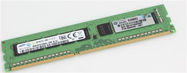 HP MEM 8GB 2Rx8 DDR3-1600MHz UDIMM PC3-12800 ECC CL11 1.5V