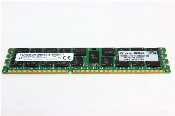 HPE MEM 16GB PC3-12800R-11 DDR3 RDIMM