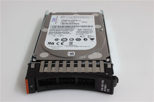 IBM HDD 1TB 7.2K 6GB NL SAS SFF HOT SWAP