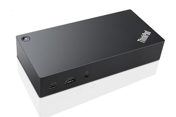 THINKPAD USB-C DOCK 2 x DisplayPort + VGA, 2 x USB 2.0, 3 x USB 3.0, RJ-45, 1 x Combo audio, 4K @ 30