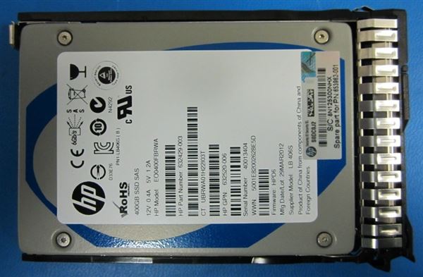 HPE SSD 400GB SAS 6G SLC SFF 2.5'' SC