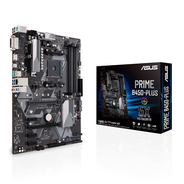 ASUS PRIME B450-PLUS MOTHERBOARD AM4 USB 3.1 GEN1 & GEN2 USB-C GEN1