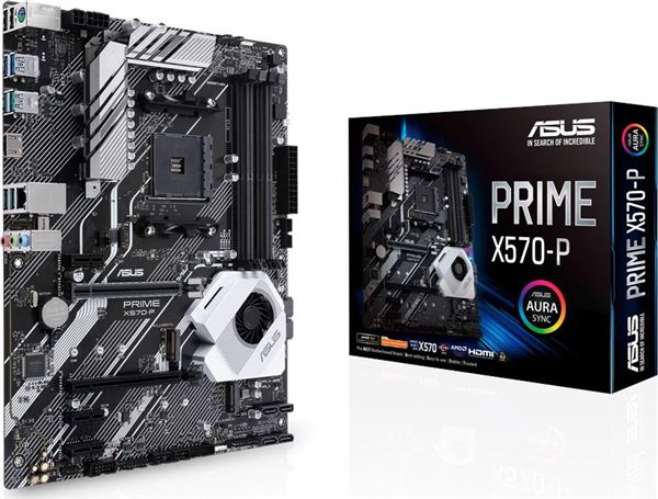 PRIME X570-P AM4 Prime X570-P, AM4, AMD X570, 4x DIMM DDR4, PCIe 4.0 x16, 1G LAN, SATA III, M.2, USB