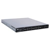 HP SN6000 12-PT SNGL PWR SN6000 Stapelbarer FC Switch mit 1xNetzteil mit (12) aktiven Ports, Rack-Ei