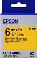 ETIKETTENKASSETTE LK-2YBP Epson Etikettenkassette LK-2YBP - Pastell - schwarz auf gelb - 6mmx9m