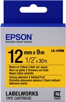 ETIKETTENKASSETTE LK-4YBW Epson Etikettenkassette LK-4YBW - Stark haftend - schwarz auf gelb - 12mmx