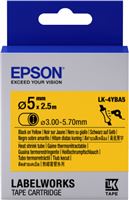 ETIKETTENKASSETTE LK-4YBA5 Epson Etikettenkassette LK-4YBA5 - Schrumpfschlauch - schwarz auf gelb -
