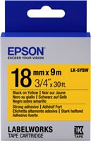 ETIKETTENKASSETTE LK-5YBW Epson Etikettenkassette LK-5YBW - Stark haftend - schwarz auf gelb - 18mmx