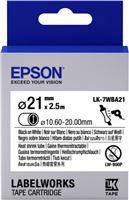 ETIKETTENKASSETTE LK-7WBA21 Epson Etikettenkassette LK-7WBA21 - Schrumpfschlauch - schwarz auf weiß