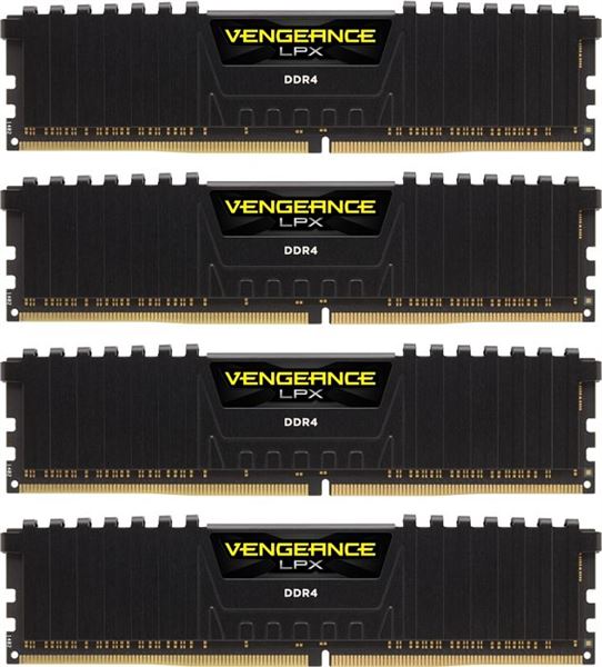CORSAIR VENGEANCE MEM 64GB (4x16GB) PC4-21300 2666MHz DIMM 288-PIN DDR4