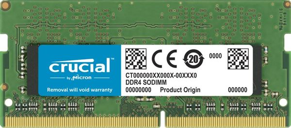 CRUCIAL MEM KIT 64GB (2x32GB) 2Rx8 DDR4 3200MHz SODIMM PC4-25600 CL22 1.2V