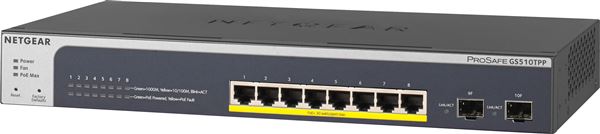 NETGEAR SMART SWITCH GS510TPP L3 LITE 8x10/100/1000 PoE+