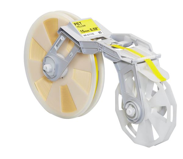 MC-ET1YE 15MM YELLOW PET TAPE Yellow, 15mm, 310m, TP-M5000N TapeCreator