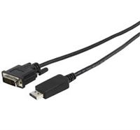 DISPLAYPORT TO DVI CABLE DisplayPort to DVI Cable, 40cm