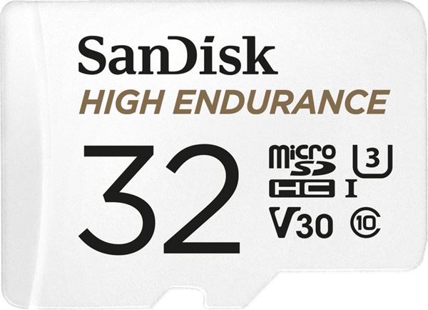 HIGH ENDURANCE MICROSDHC microSDHC, 32 GB, 100 MB/s, 40 MB/s, C10, U3, V30, 11 x 15 x 1 mm