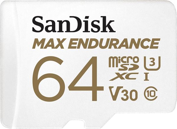 MAX ENDURANCE MICROSDHC Max Endurance, 64 GB, UHS-I, C10, U3, V30, 100/40 MB/S, 1.02 x 14.99 x 10.92